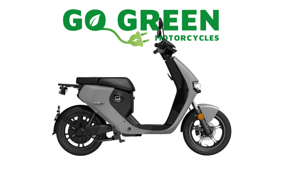 Super soco CU mini withgo green motorcycles logo