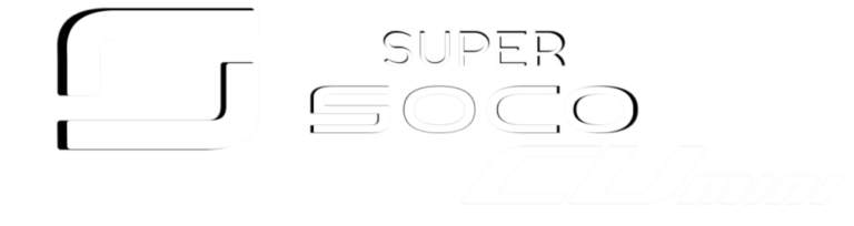 super soco CU mini logo with shadow