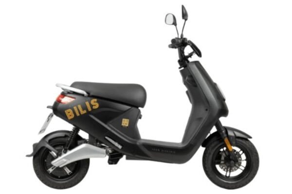 Bilis Electric Moped in Black facing right