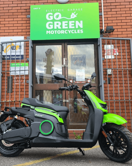 go green motorcycles front door entry
